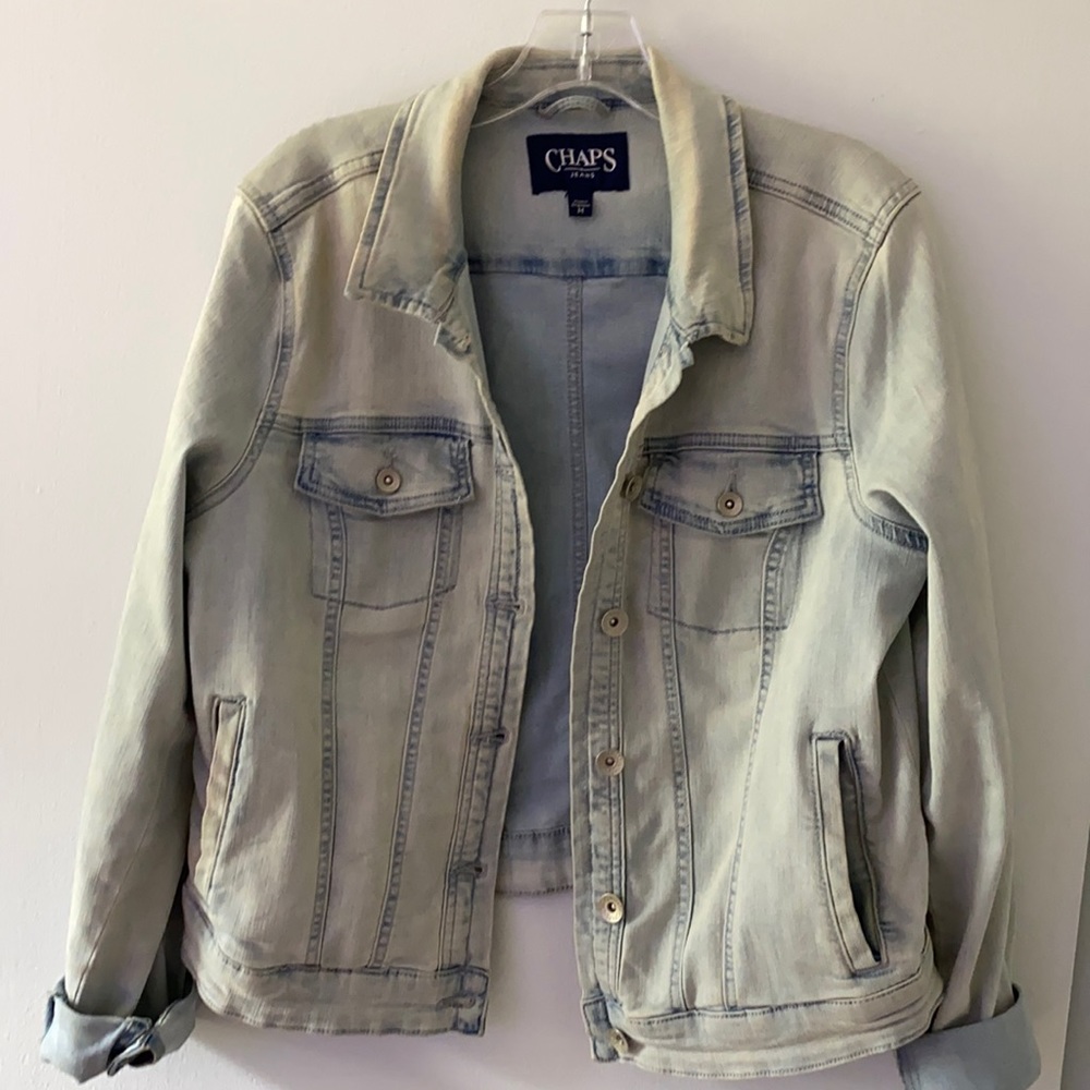 Chaps ladies medium light washed Jean jacket
